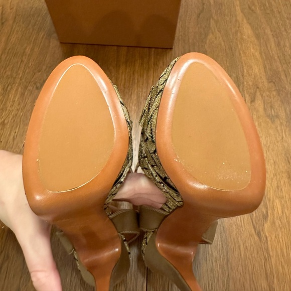 Missoni Lurex Platform Slingback Heel, Size 37.5 EUR / 7.5 US RUN SMALL - NWT - Picture 5 of 11